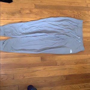 Grey North Face sweatpants